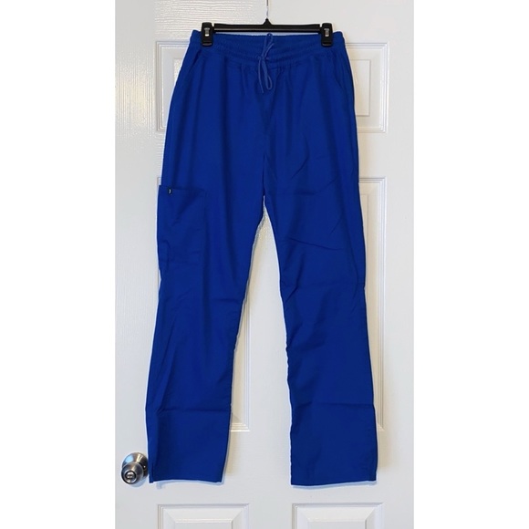 Jaanuu Pants - Jaanuu Royal Blue Mid Rise 4 Pocket Scrub Pants